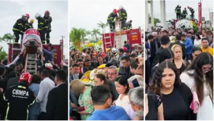 Familiares e amigos se despedem do pastor Gilberto Marques